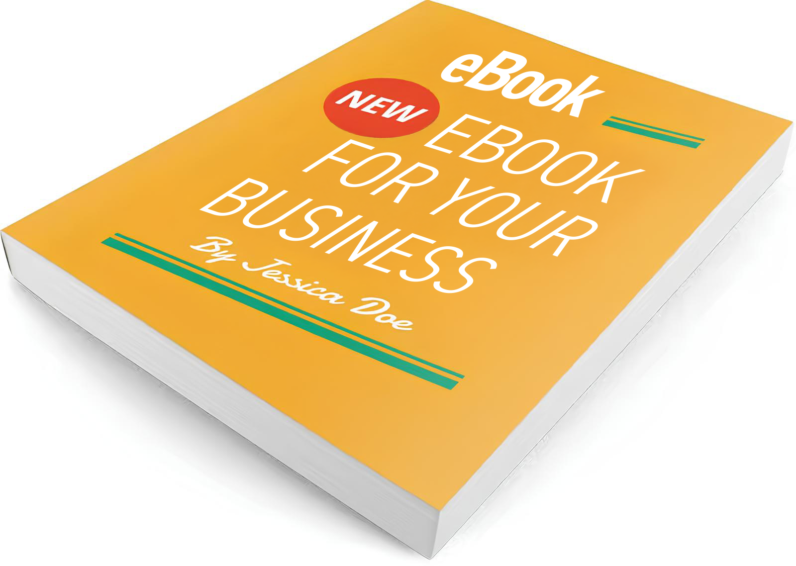 eBook preview on white background – One Week eBook sample
